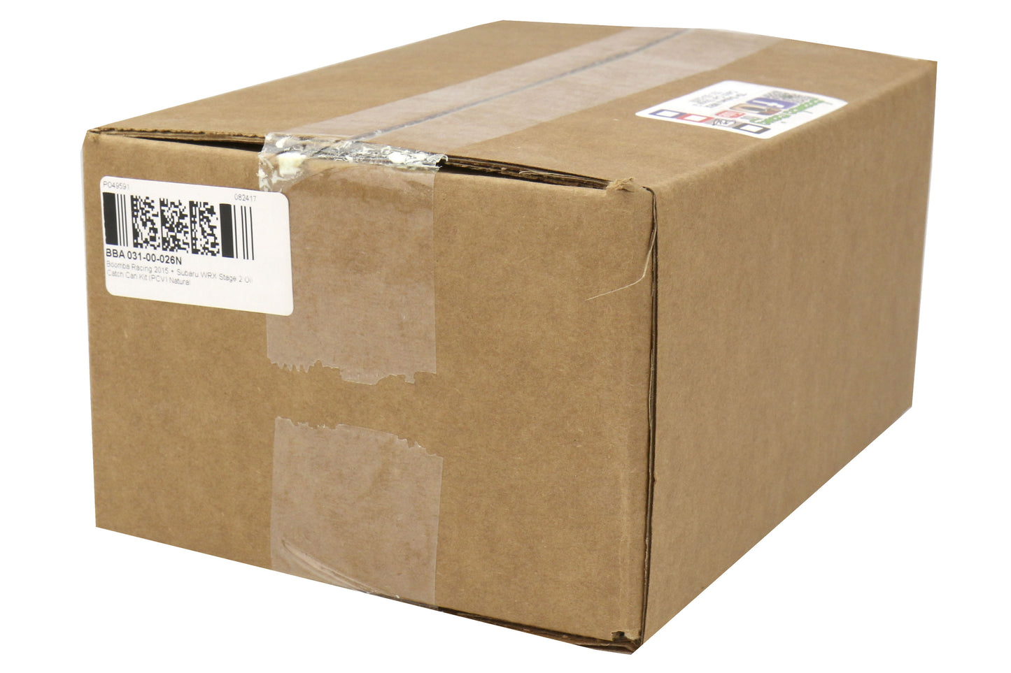 BBA031-00-026N Boomba Racing Stage 2 Oil Catch Can Kit (PCV) - 2015+ WRX-Silver,