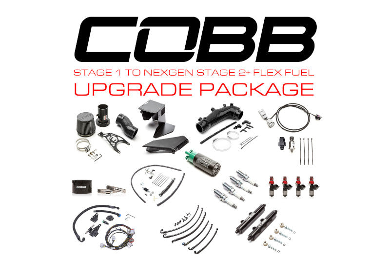 COBSUB004NG2S1FF-S1-UP COBB Subaru Stage 1 to NexGen Stage 2 + Flex Fuel Power Package Upgrade  15-18 STI,