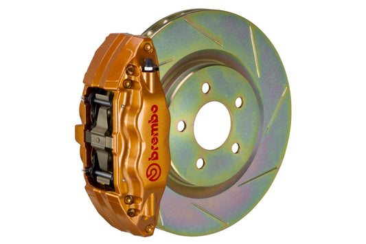 BRE1E5.6003A4 Brembo Front 4 Piston OE Slotted or Drilled Brake Kit - 2015+ WRX-Gold-Slotted,