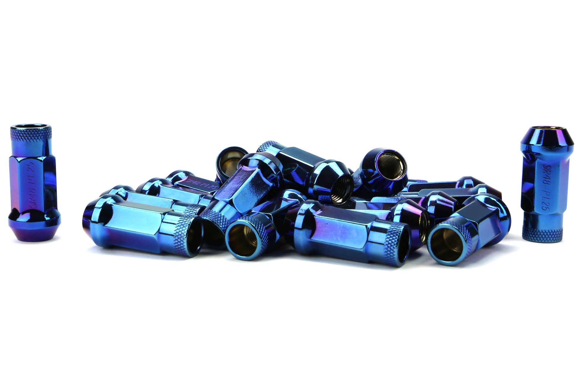 KIC32905UN Muteki SR48 Open End Lug Nuts - Burning Blue,