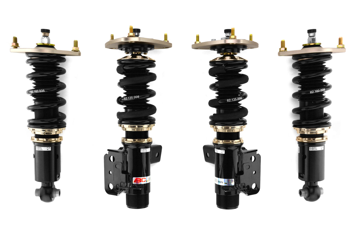 BCRF-20-BR-6K-7K BC Racing BR Coilovers (Extreme Low) - 2013+ FT86-Default Springs-6k (Default)-7k (Default),