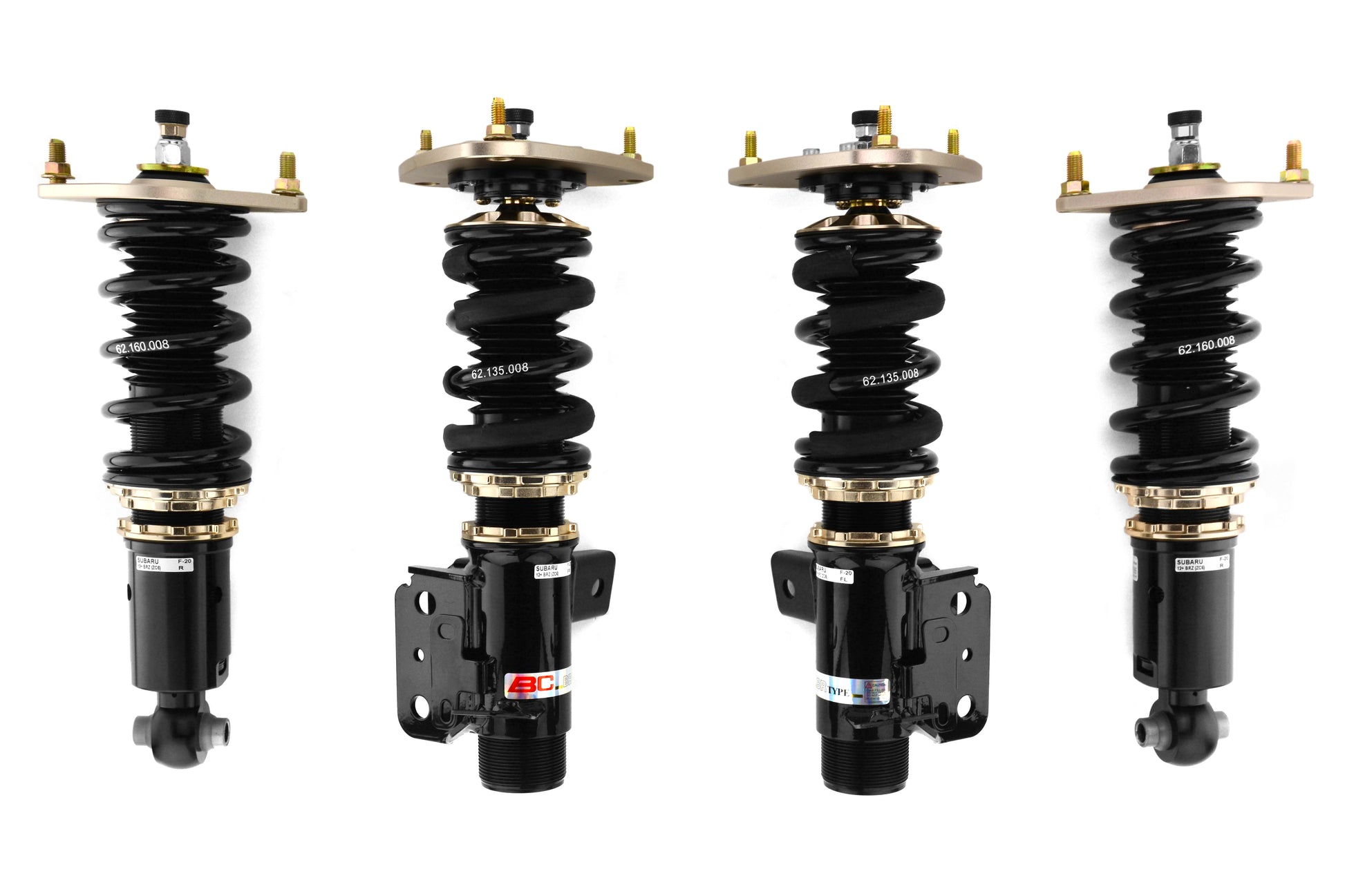 BCRF-20-BR-6K-7K BC Racing BR Coilovers (Extreme Low) - 2013+ FT86-Default Springs-6k (Default)-7k (Default),