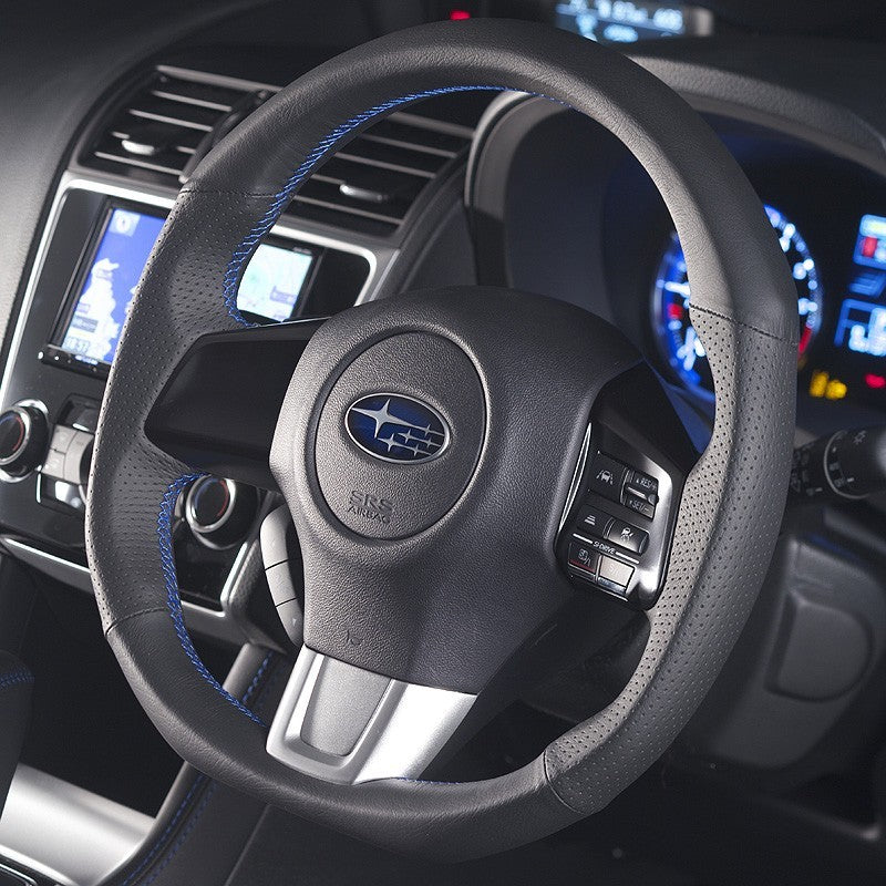 DAMSS360-RXRD DAMD D Shaped Steering Wheel (Red Stiching) - 2015+ WRX / 2015+ STI,