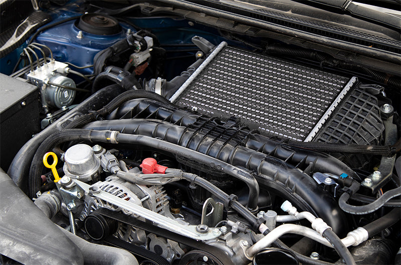 Compressive Tuning Air Shields Intercooler Protector Black - 2015-2021 Subaru WRX / 2014-2024 Forester XT