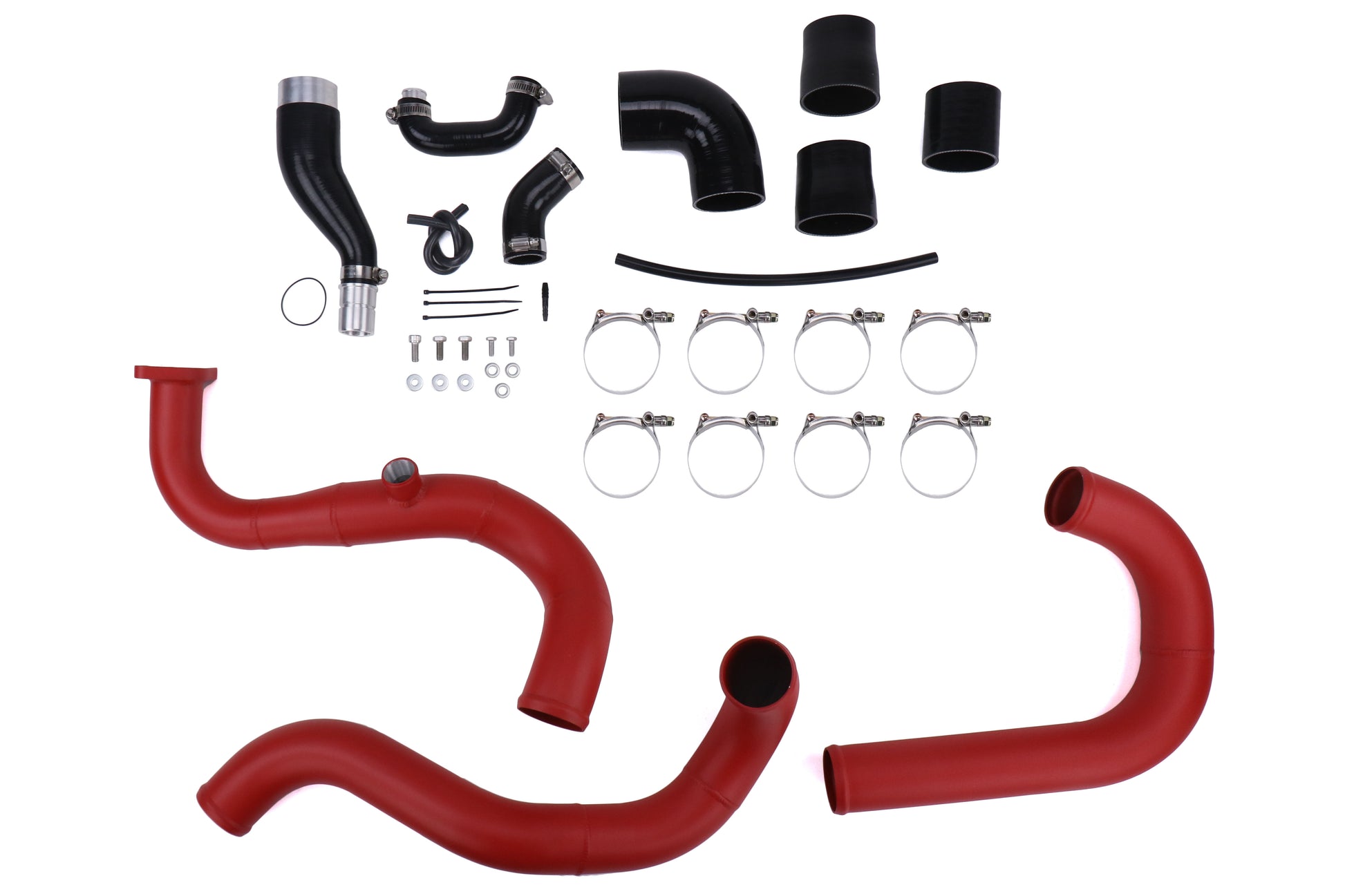 TXSW15-FMIC-RED TurboXS Front Mount Intercooler Kit - 2015+ WRX-Wrinkle Red,