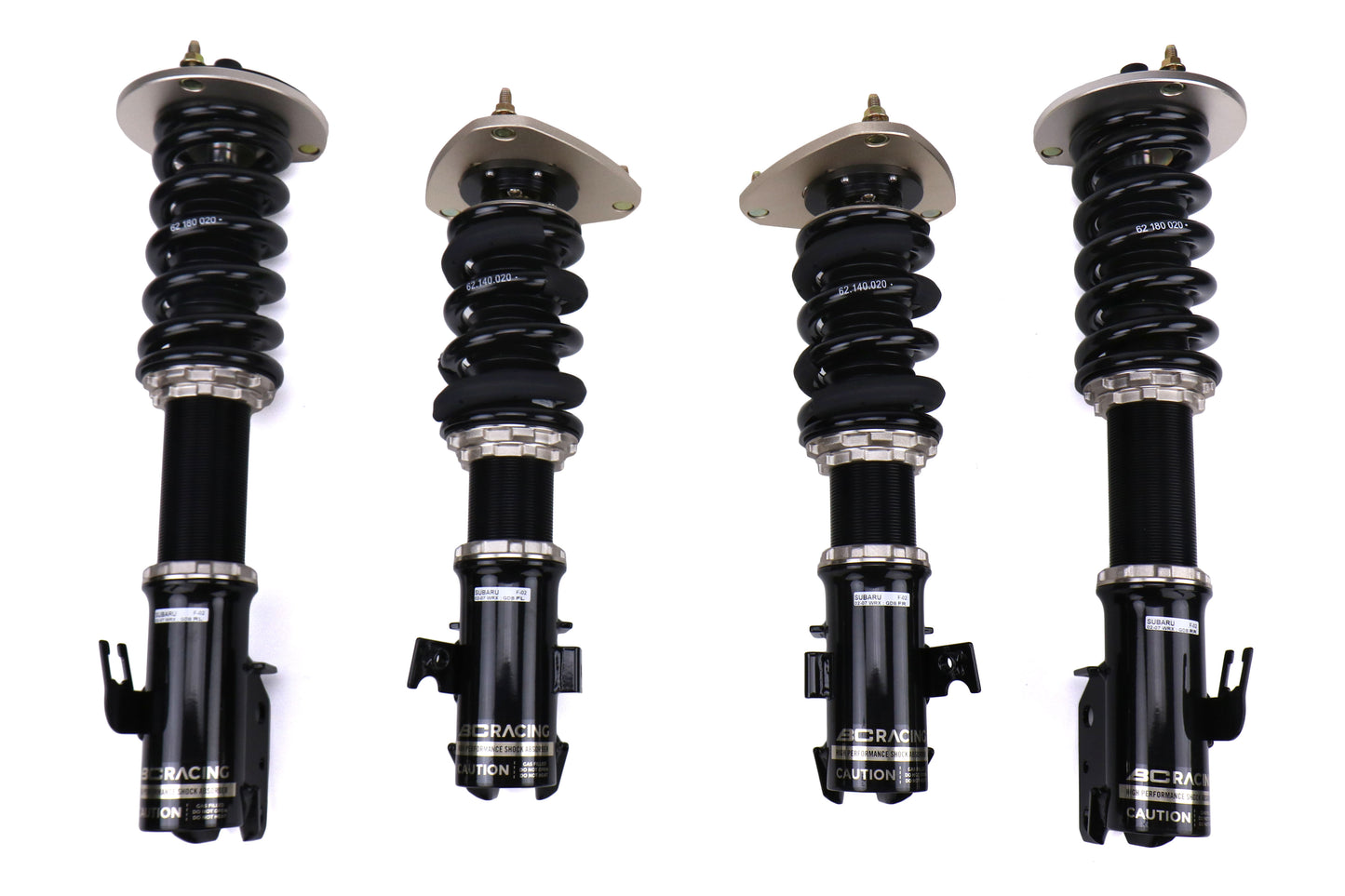 BCRF-02E-BR BC Racing BR Coilovers w/ Extreme Low Springs - 2002-2007 Subaru WRX / 2004 Subaru STI,