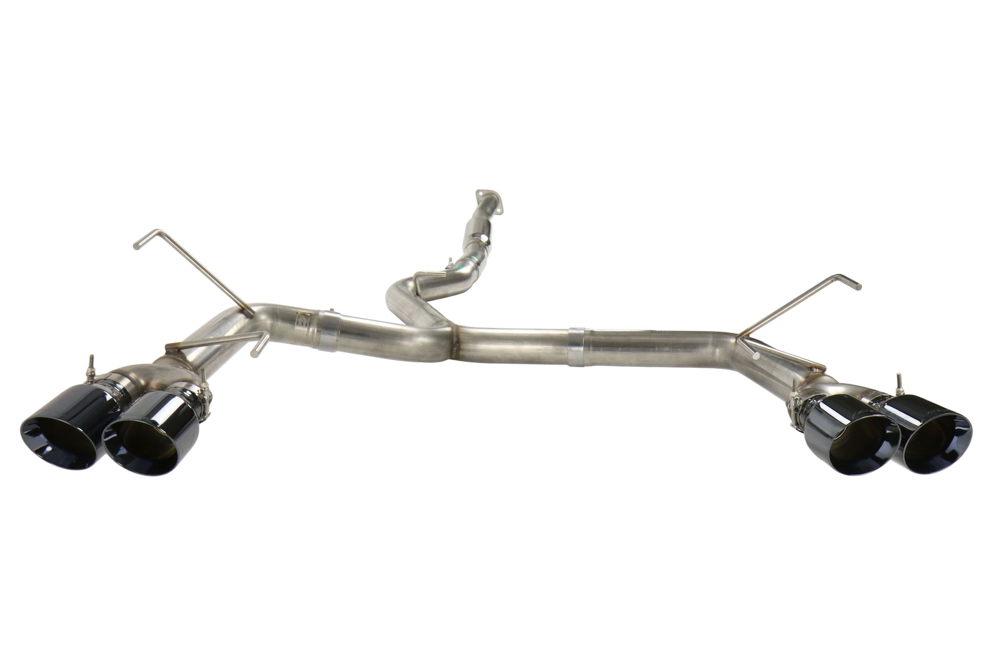 AWE3020-43066 AWE Track Edition Exhaust Diamond Black Quad Tips (102mm) - 2015+ WRX / STI,