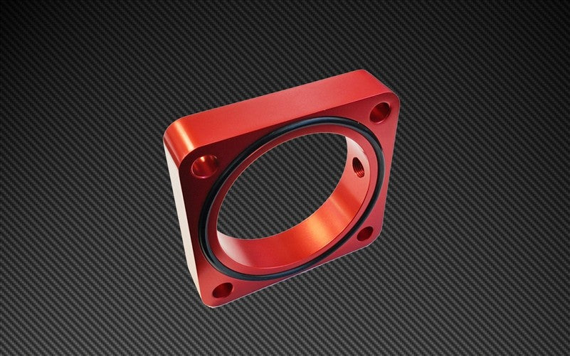 TQSTS-TBS-023R Torque Solutions Throttle Body Spacer (Silver or Red) - 2013+ BRZ-Red,