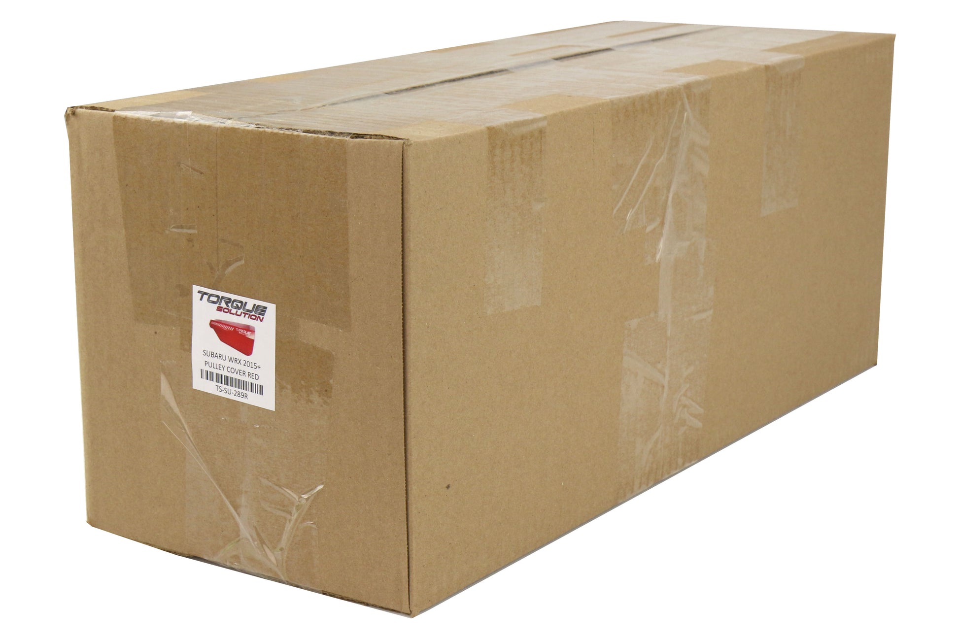 TQSTS-SU-289R Torque Solution Engine Pulley Cover - 2015+ WRX / 2014+ Forester XT-Red,