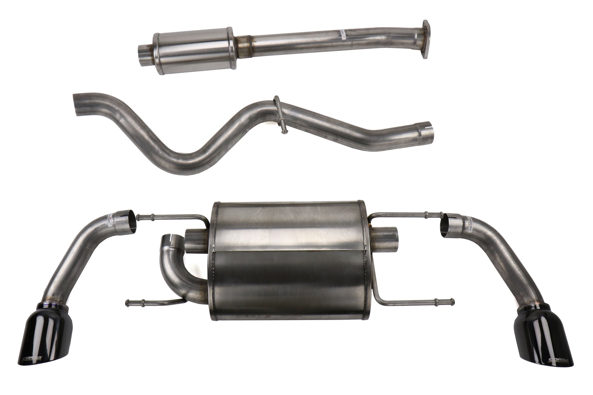 COR14864BLK Corsa Cat Back Exhaust (Black) - 2013+ FT86,