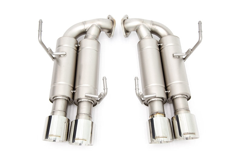 CPESBAE00001Z CP-E Austenite Axle Back Muffler Delete 4in Titan Tips - 2015+ WRX / STI,