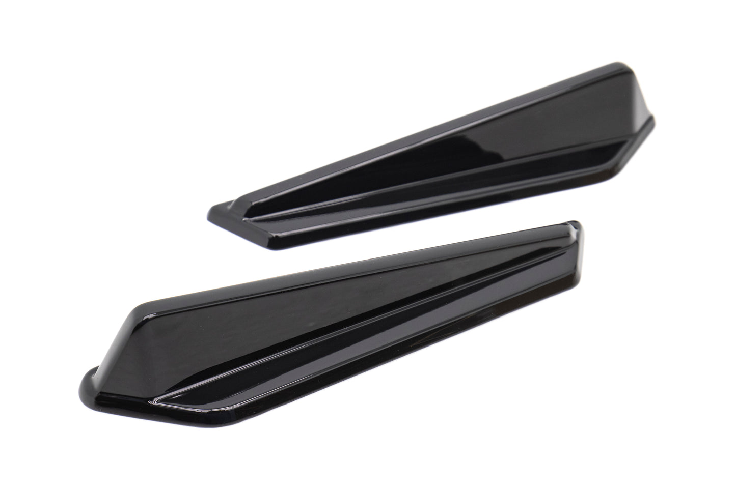 OLMA.70065.2 OLM Gloss Black JDM Style Canards - 2015+ WRX / STI,
