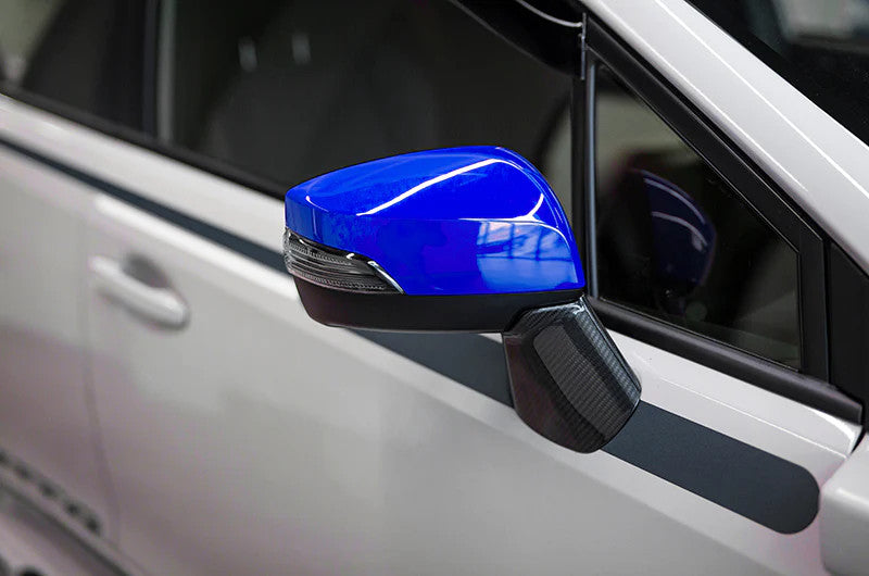 SKU: OLMA.700193.1-61K,,OLM OE Style Mirror Cover with Turn Signal Cutout (Dark Grey Metallic) - 2015+ WRX / STI / 15-17 Crosstrek,