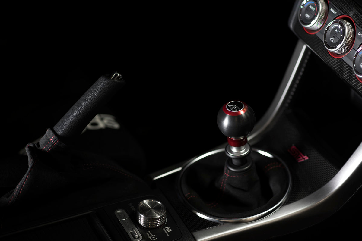 ASA1501010201 AutoStyled Subaru 6 Speed shift knob Red with Black Delrin Center,