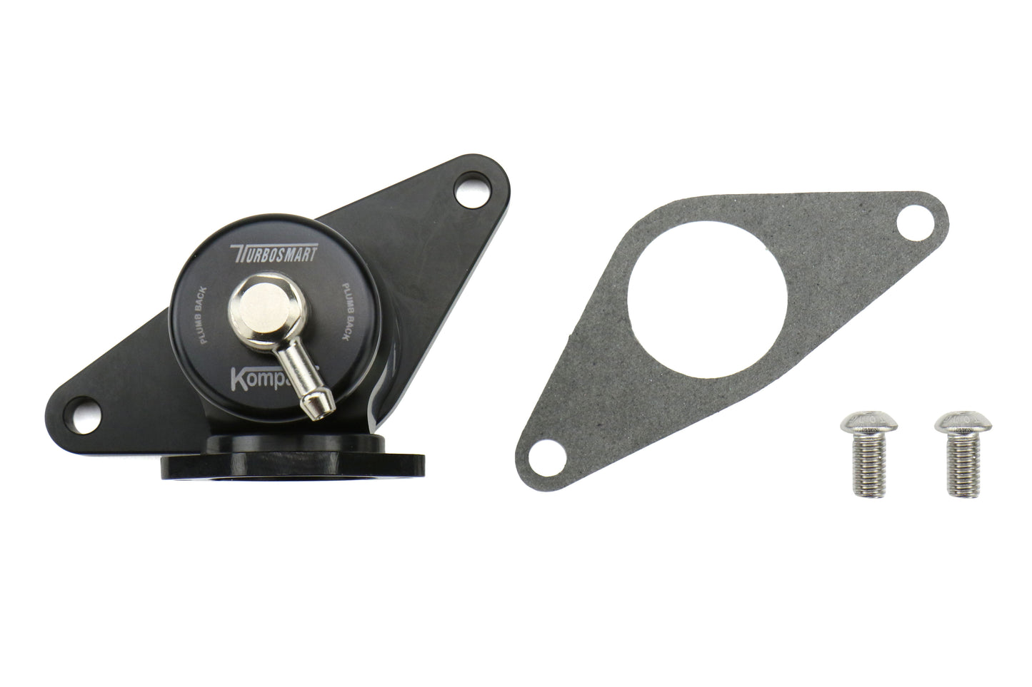 Turbosmart Recirculating Blow Off Valve Kompact Plumb Back Black - 2002-2007 Subaru WRX / 2004-2014 Subaru STI / 2006-2008 Subaru Forester XT