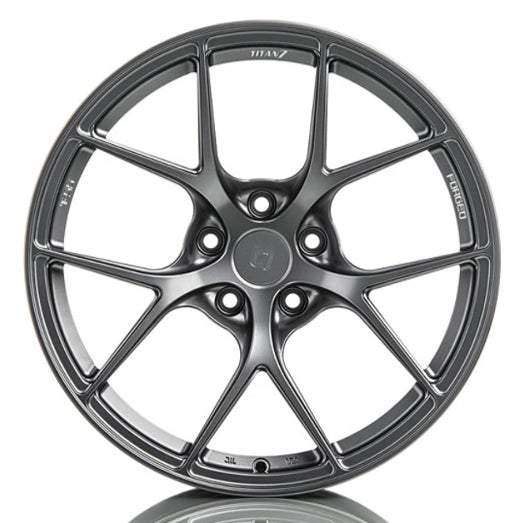 SKU: TTNTS501895040511473ST,,Titan 7 T-S5 Satin Titanium 18x9.5 +40 5x100 (Single Wheel) - 2013-2023 Subaru BRZ / Scion FR-S / Toyota GR86 / 2014-2018 Subaru Forester,