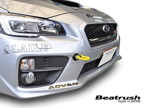 BEAS106024TF-FS Beatrush Front Tow Hook - 2015+ WRX / 2015+ STI-Yellow,