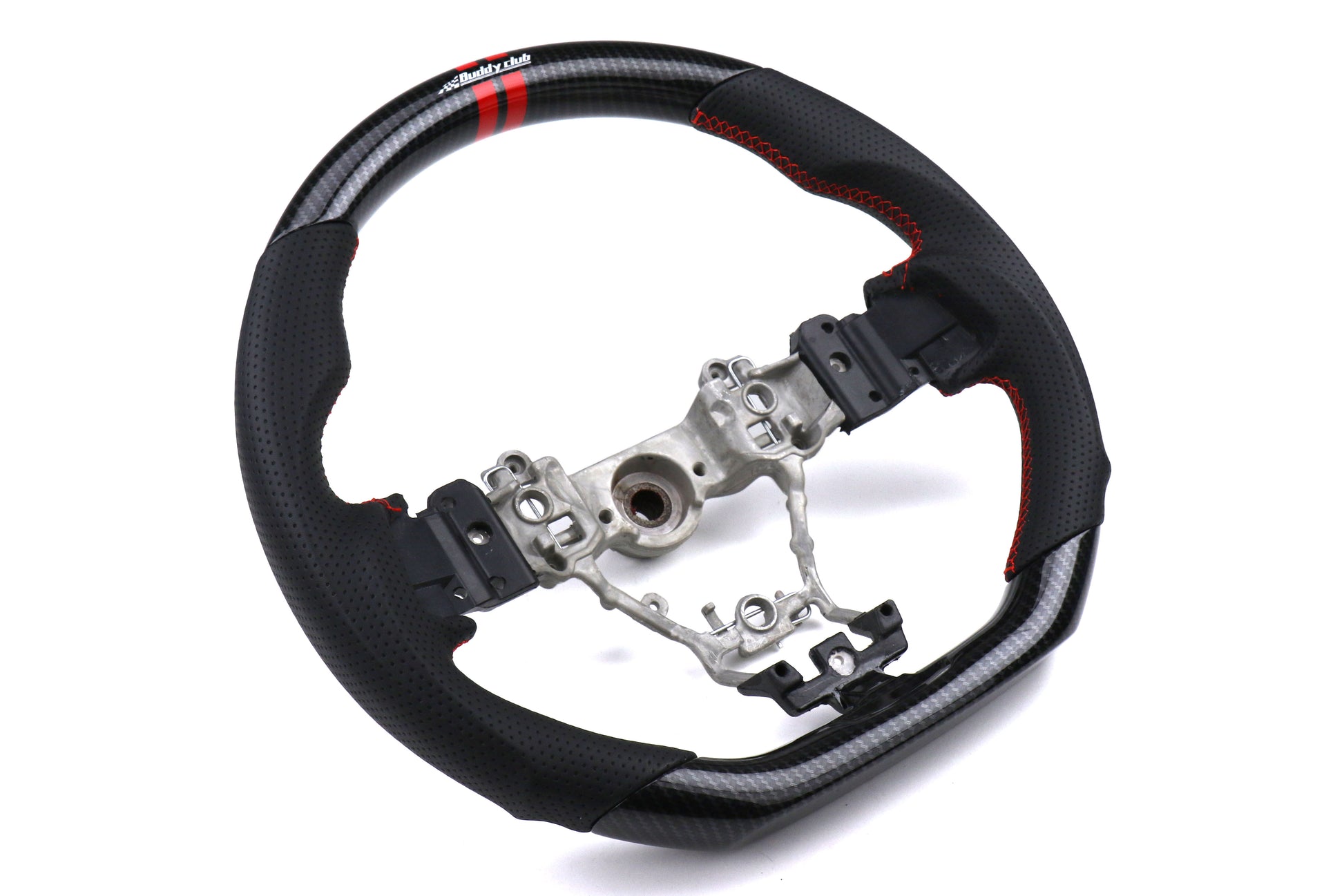 BUDBC08-RSSWVAB-C 15-21 Subaru WRX & STI Buddy Club Sport Steering Wheel Carbon Style,