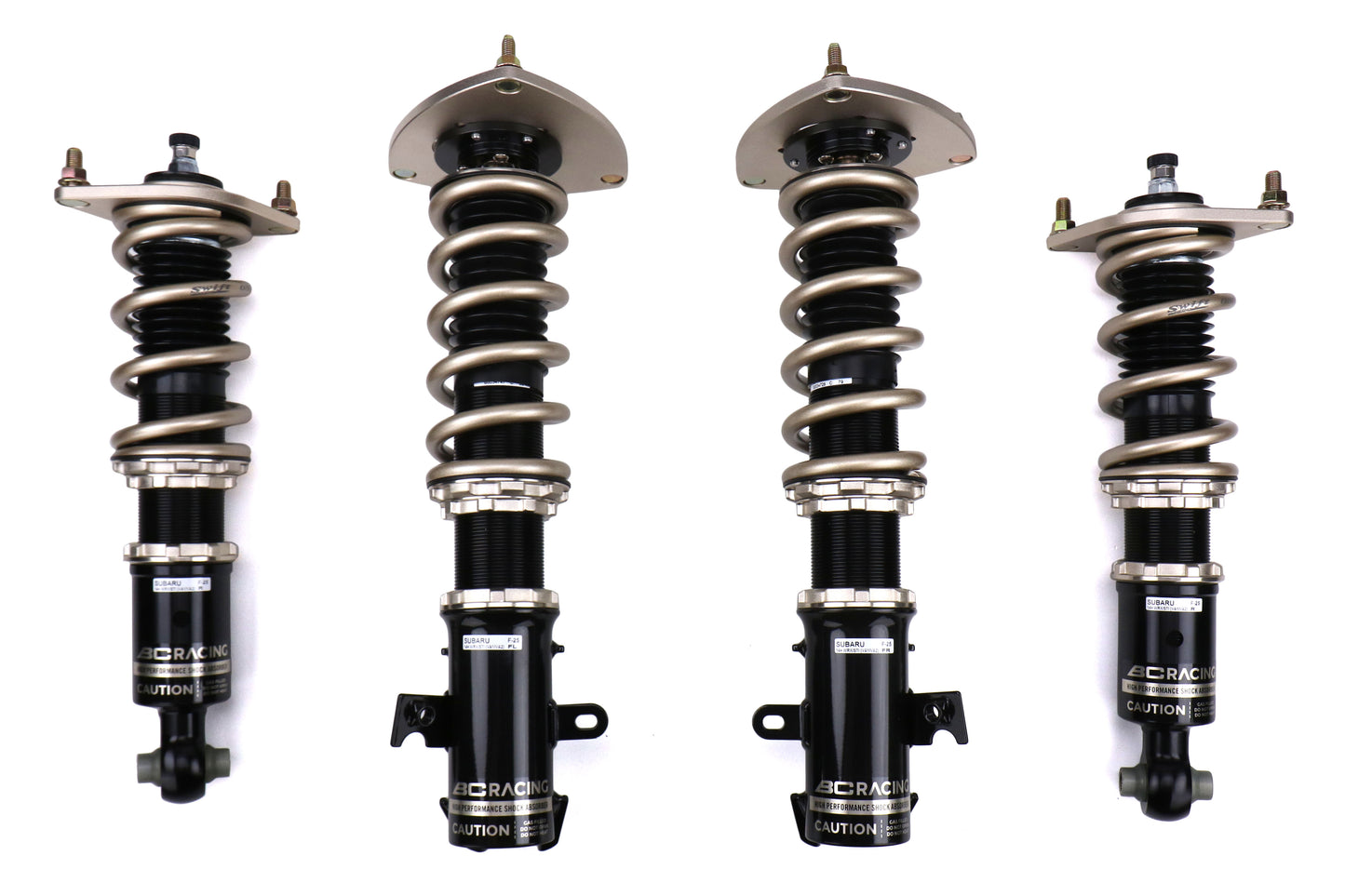 BCRF-25E-BR-8K-8K-SW BC Racing BR Coilovers Extreme Low - 2015+ WRX / 2015+ STI-Swift Springs-8k (Default)-8k (Default),