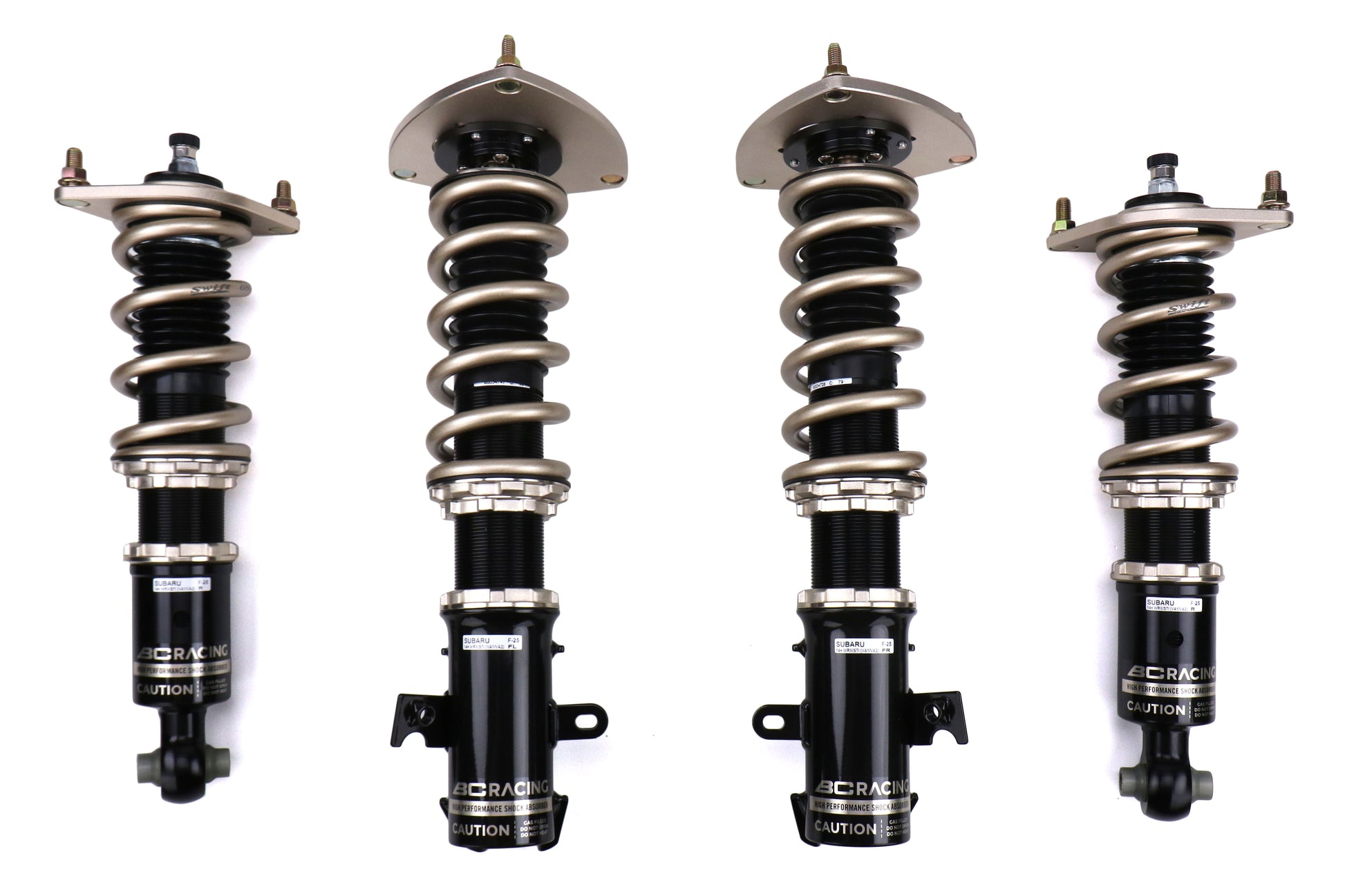 BCRF-25E-BR-8K-8K-SW BC Racing BR Coilovers Extreme Low - 2015+ WRX / 2015+ STI-Swift Springs-8k (Default)-8k (Default),