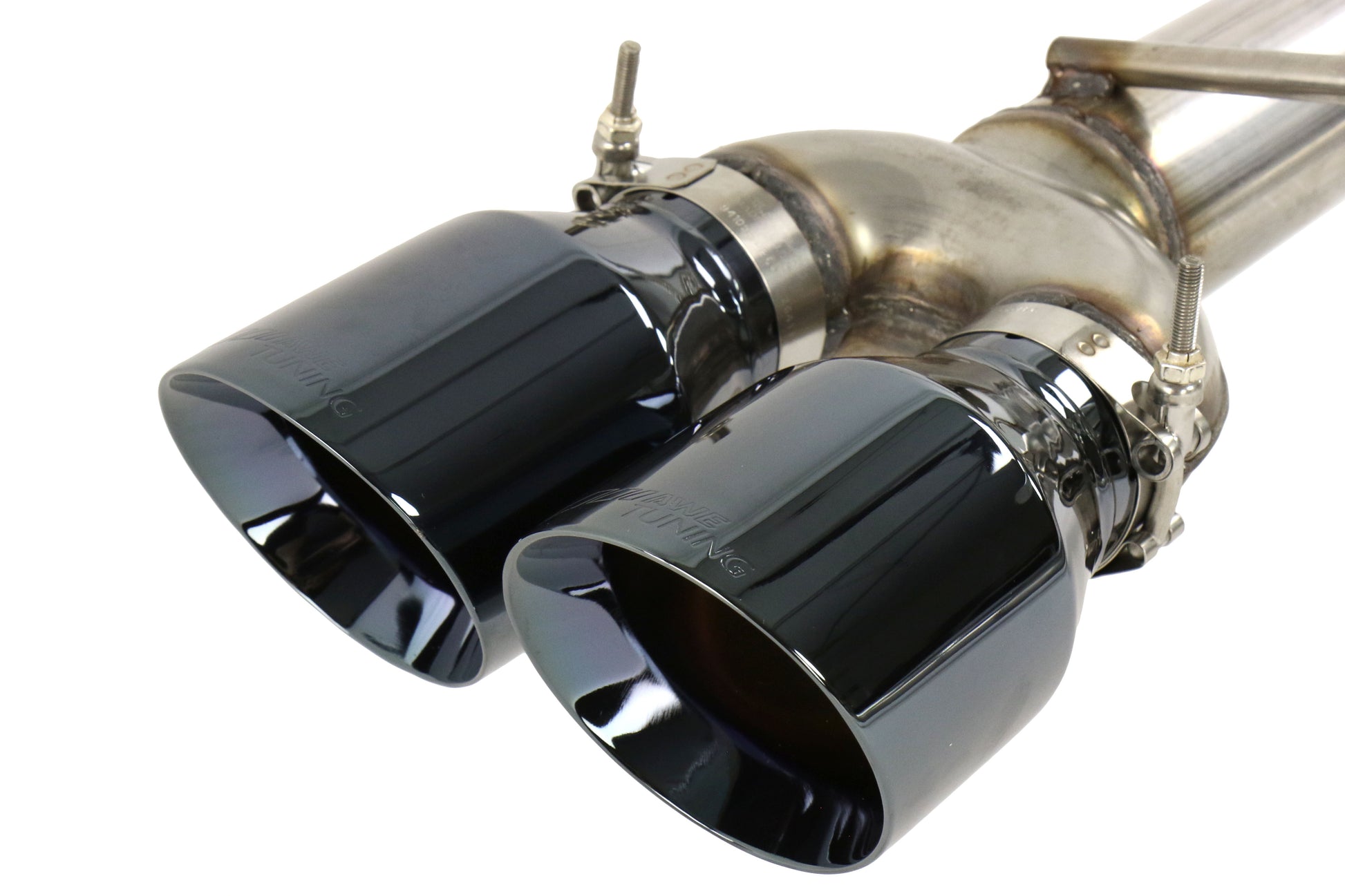 AWE3020-43066 AWE Track Edition Exhaust Diamond Black Quad Tips (102mm) - 2015+ WRX / STI,
