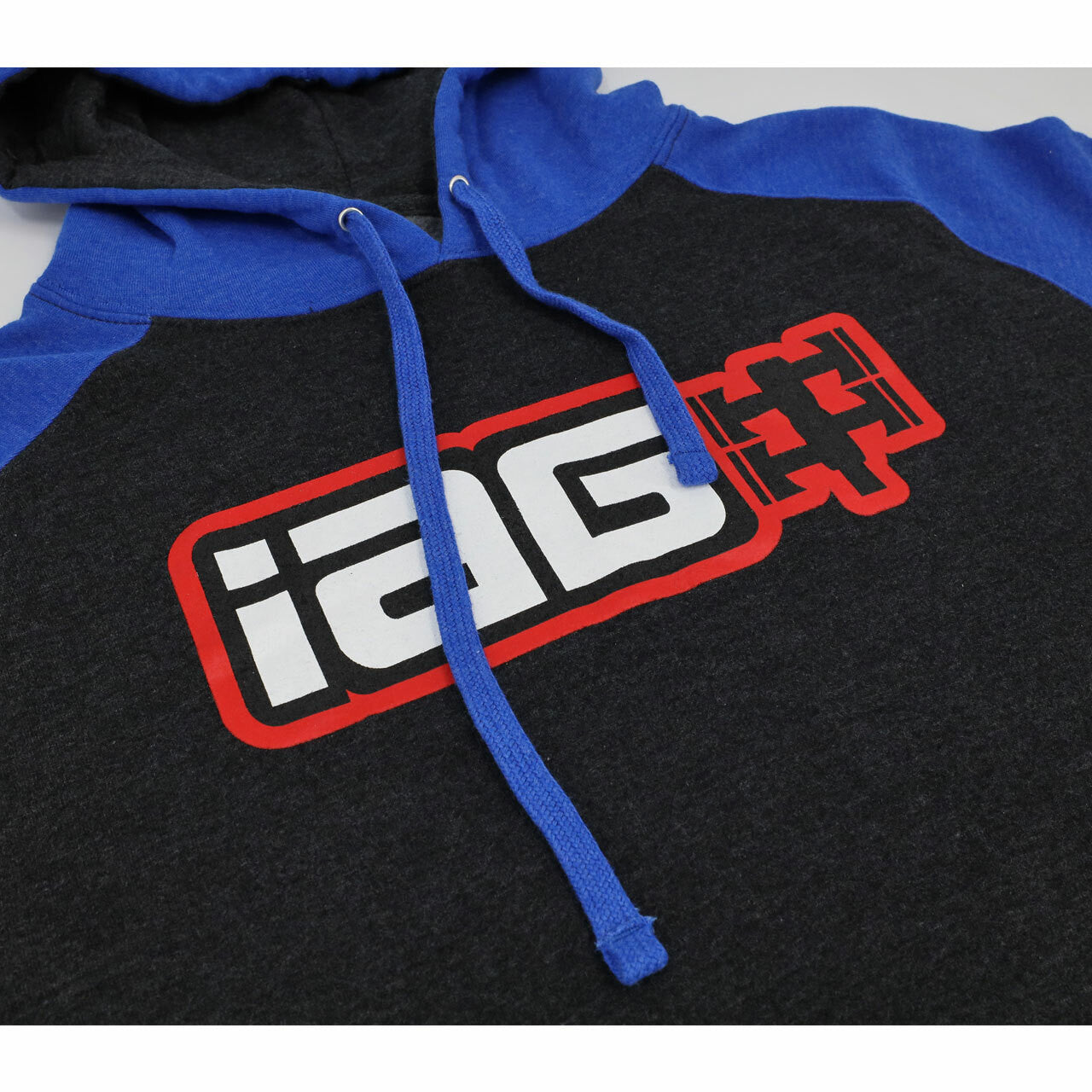 IAGIAG-APP-2081BKBLL IAG Performance IAG Boxer Logo Hoodie / Black and Blue / Size - L,