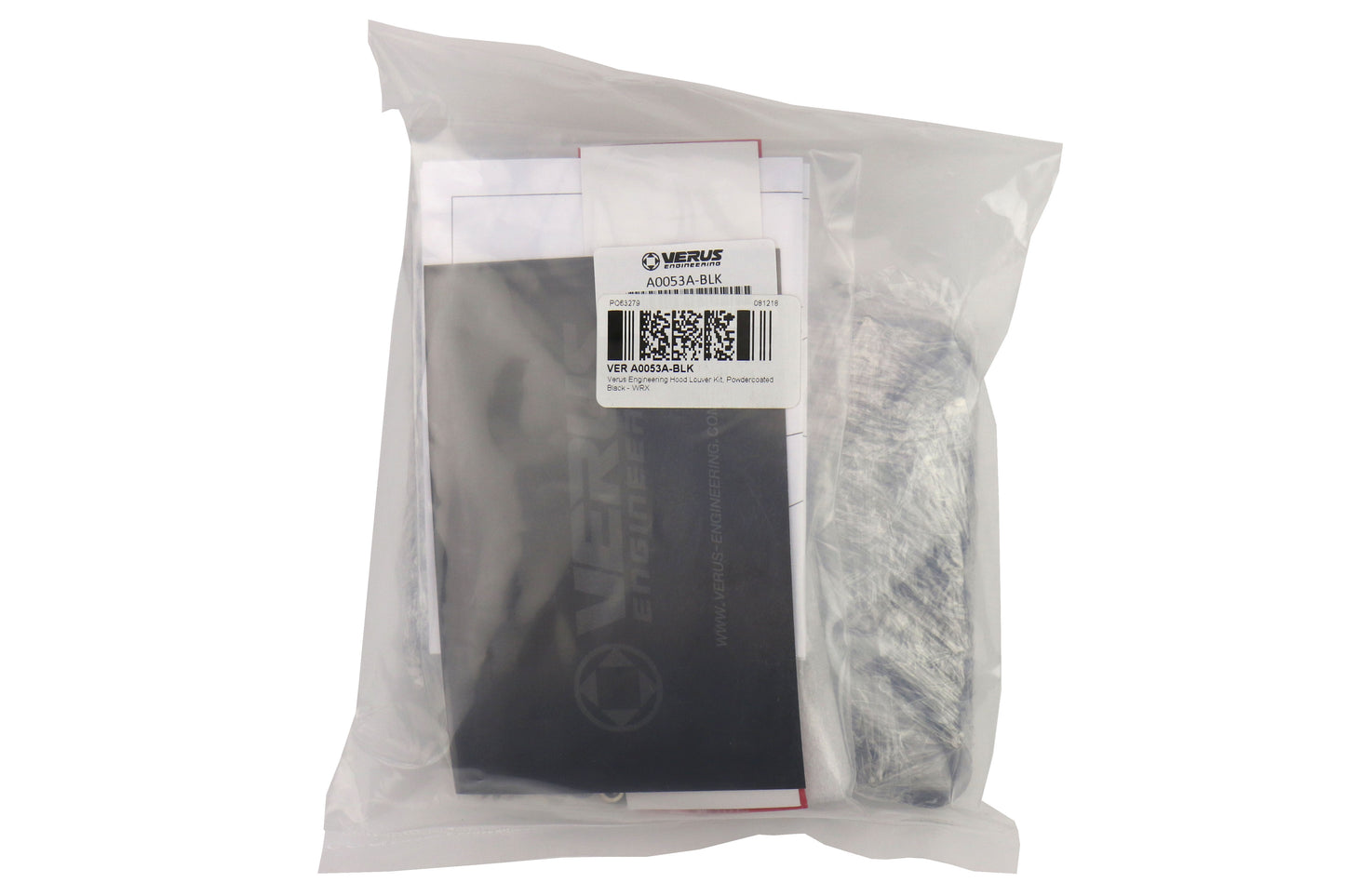 VERA0053A-BLK Velox Hood Louver (Vents) Kit - 2015+ WRX / STI-Black,
