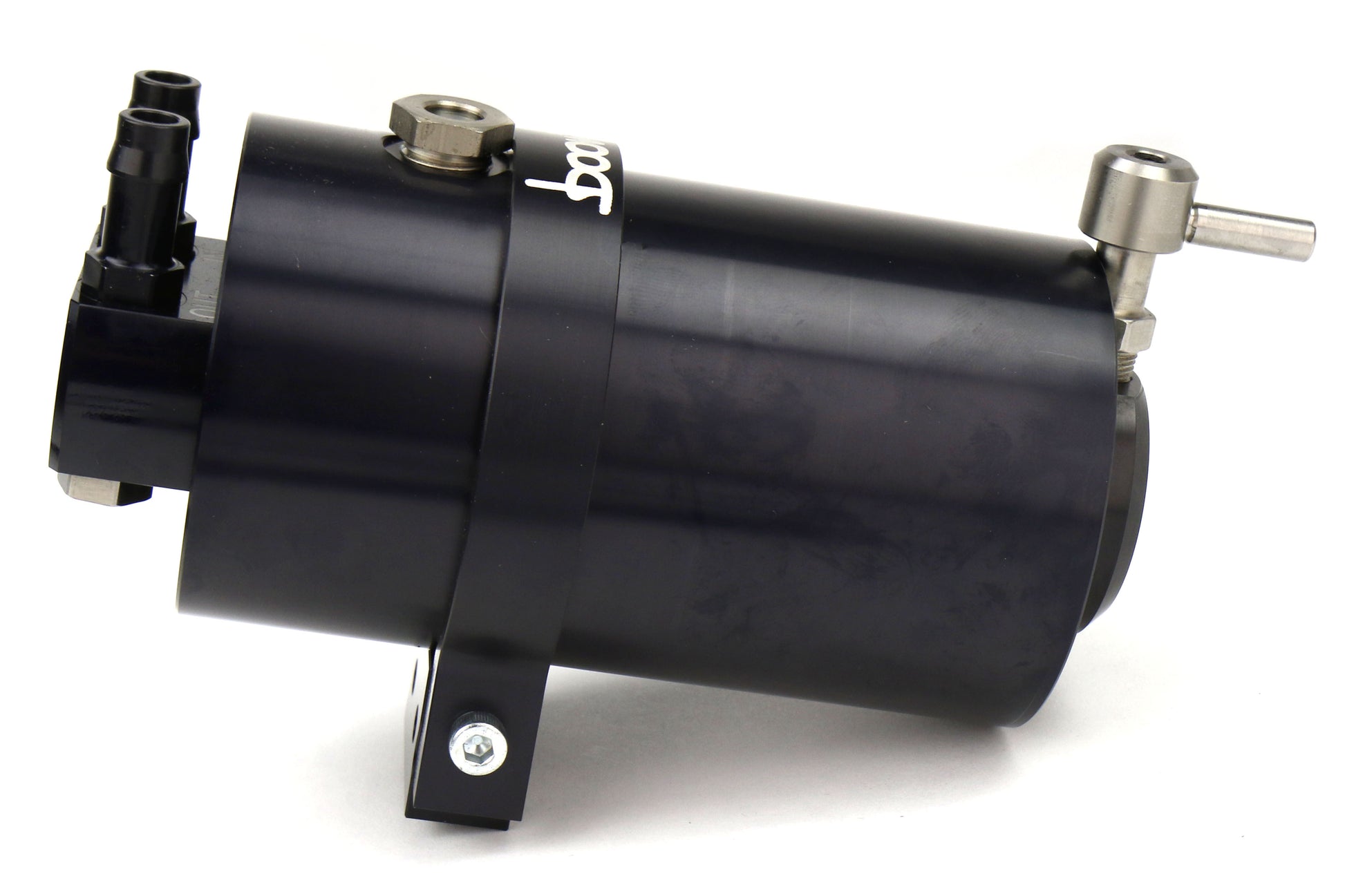 BBA031-00-026B Boomba Racing Stage 2 Oil Catch Can Kit (PCV) - 2015+ WRX-Black,