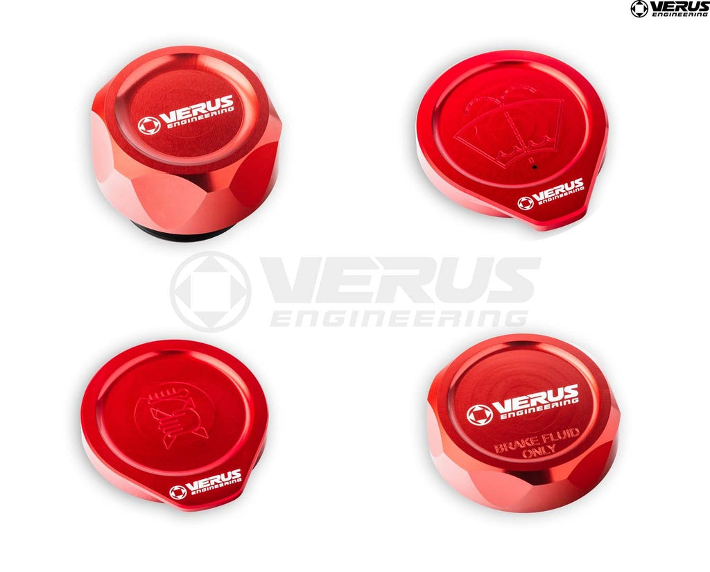 Verus Engineering EngineBayCapKit Red - 2013-2021 Scion FR-S / Subaru BRZ / Toyota 86