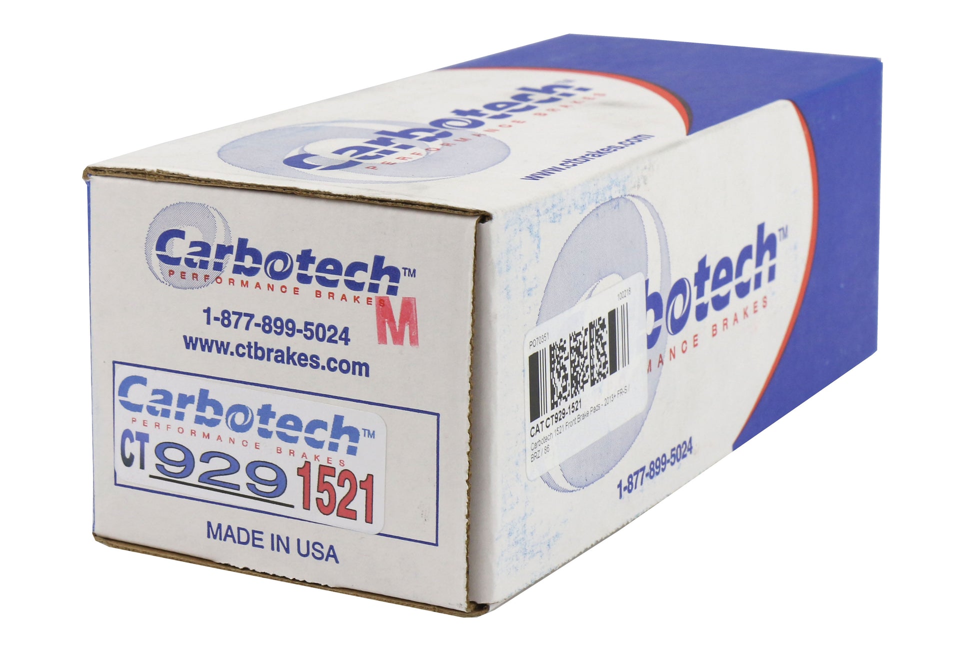 CATCT929-1521 Carbotech 1521 Front Brake Pads - 2013+ FT86,