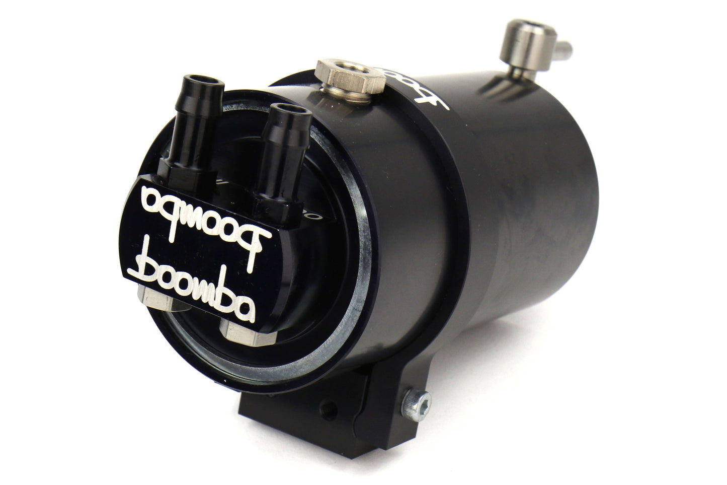 BBA031-00-026B Boomba Racing Stage 2 Oil Catch Can Kit (PCV) - 2015+ WRX-Black,