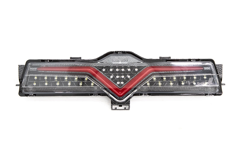 OLMA.70182.2 OLM VL Style Sequential 4th Brake Light / Reverse Light (Clear Lens, Carbon Look Base, Red Bar) - 2013-2020 FRS / BRZ / 86,