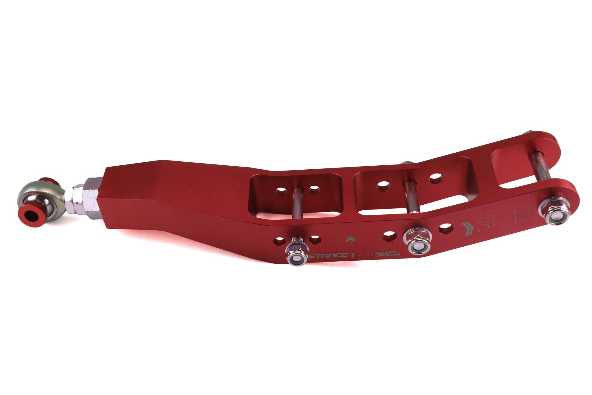 STNST-44-RED Stance Adjustable Lower Control Arms v1.0 (Rear) - 2015-2018 WRX / STI / 2013+ FR-S / BRZ / 86-Red,