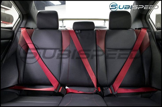 SUB64681VA000VI   -   Subaru OEM Special Edition S207 Red Seat Belt by Takata - 2015+ WRX 2015+ STI CENTER REAR,