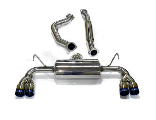 AGEAP-GRBS-170T Agency Power 3" Catback Exhaust System - 2015+ WRX / 2015+ STI-Titanium Tips,