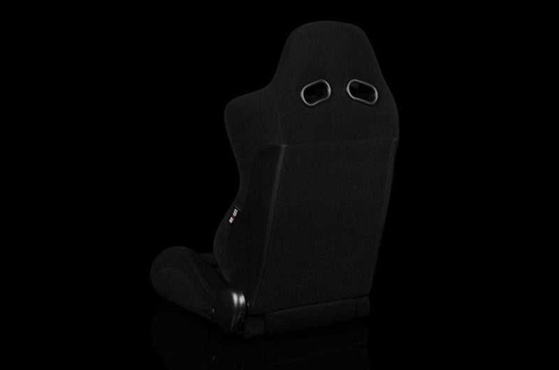 BRMBRR3-BKBS2 Braum S8 Series V2 Sport Seats - Black Cloth Pair - Universal,