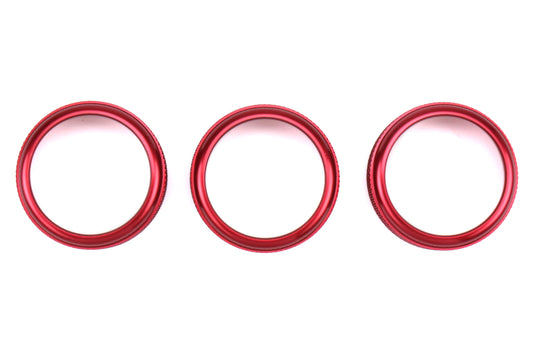 SBSSS15WRXACRD SubiSpeed Climate Control Knob Covers - 2015+ WRX / 2015+ STI / 2014+ Forester-Red,