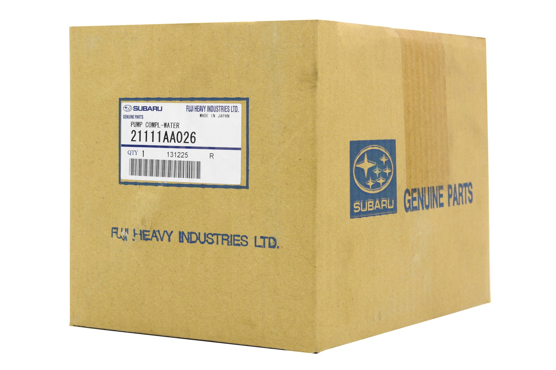 SUB21111AA026 Subaru OEM Water Pump - 2002-2004 Subaru WRX,