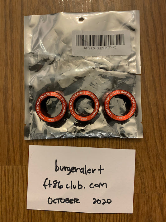 SKU: GCSGCS-DCKNOBTY-RD,,GCS Toyota 86 Style Dual Climate Control Knobs,