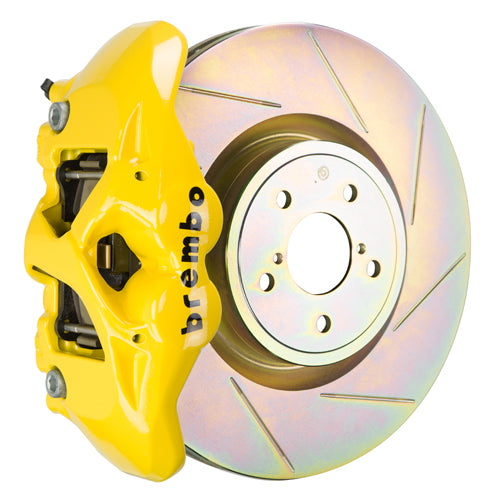 BRE1S5.6001A5 Brembo GT Systems Monobloc 4 Piston 326mm Slotted Yellow Front - 2002-2014 Subaru WRX / 2002-2014 Subaru STI,
