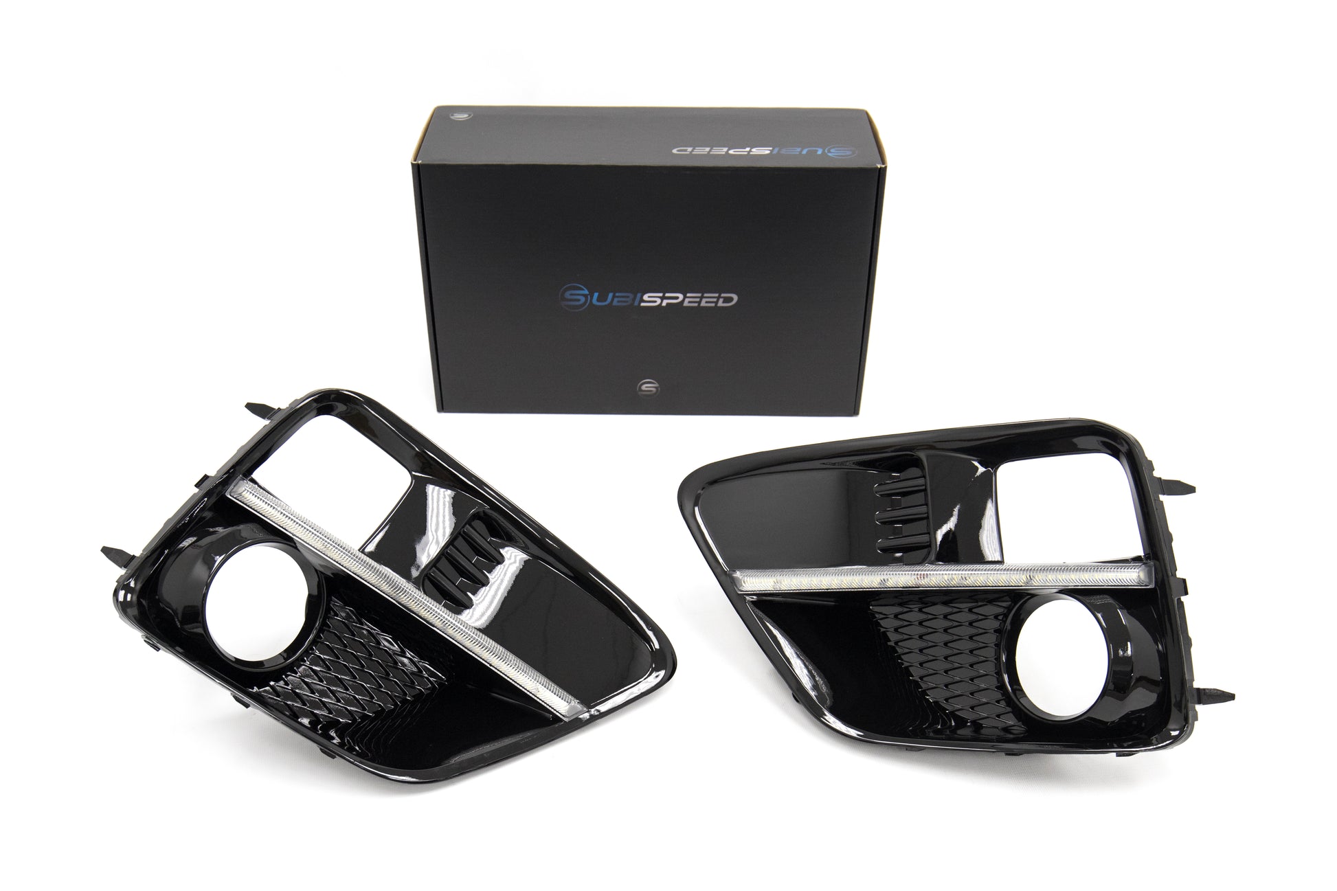 SBSGCS-15WRX-S4DRL SubiSpeed JDM WRX S4 Style DRL Fog Light Bezels - 15-17 WRX / 15-17 STI,