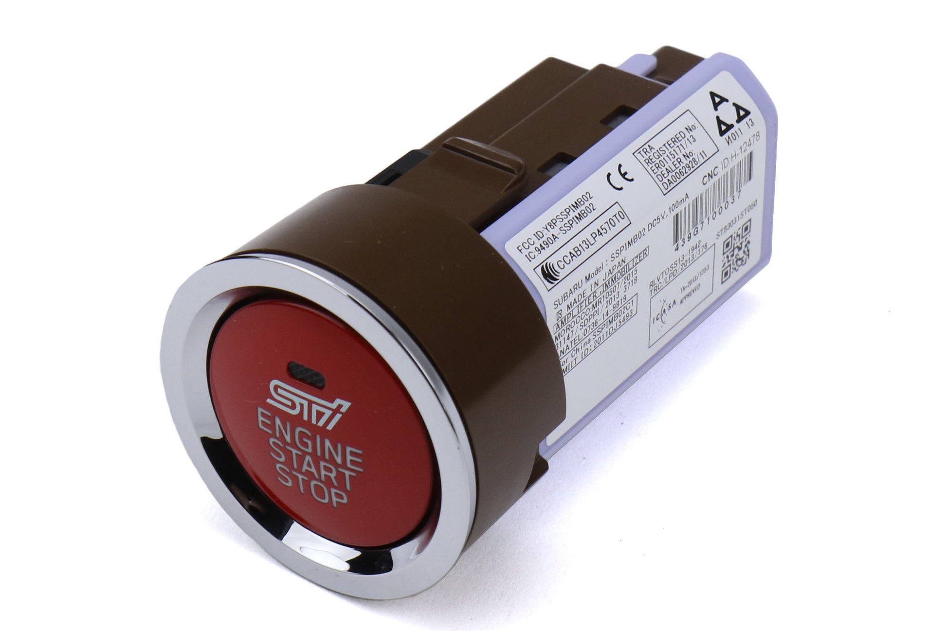 STIST83031ST051 STI JDM Push To Start Button Without Status Light - 17+ Impreza / 18+ Crosstrek,