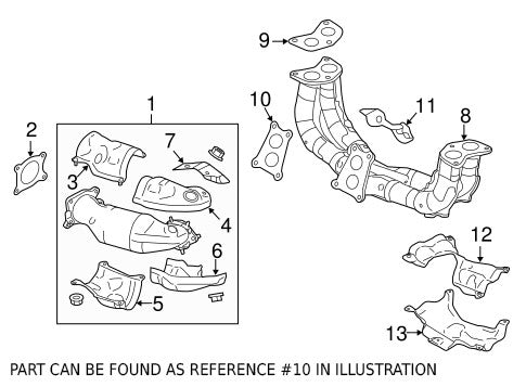 SUB44616AA210 Subaru OEM Cross Over Exhaust Pipe Gasket - 2015+ WRX / 2014+ Forester,