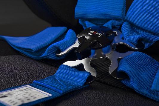 Braum 5 Point 3inch SFI Approved Racing Harness - Blue Each - Universal