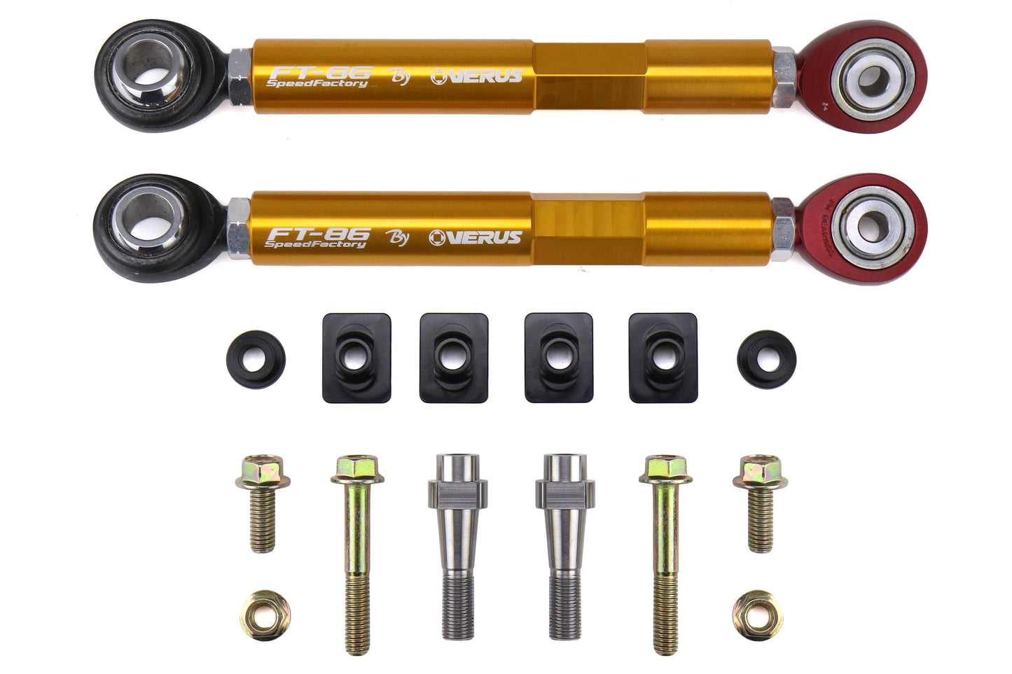 VERA0009A-GLD FT-86 SpeedFactory Adjustable Toe Arms (Rear) - Gold,