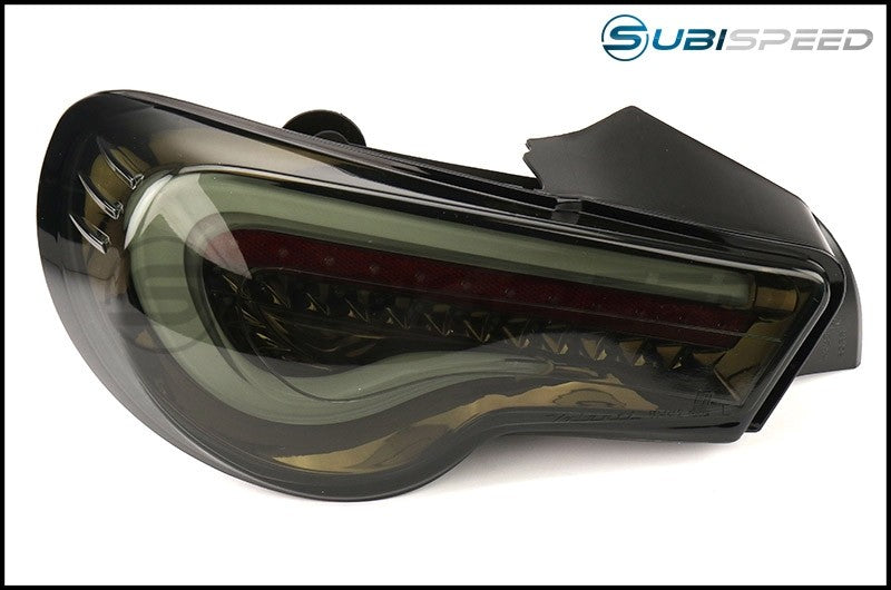 VALTT86Z-SB-1 Valenti Jewel LED Tail Light (Light Smoke Lens, Black Chrome Inner Reflector) - 2013+ FT86,