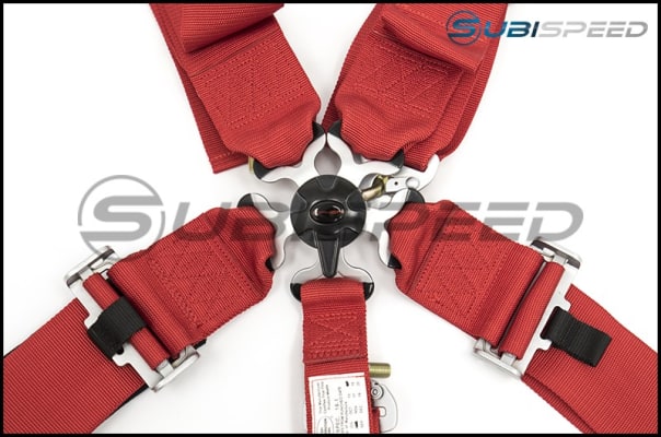Cipher 3" SFI 16.1 Approved 5 Point Camlock Racing Harness (Red) - Universal