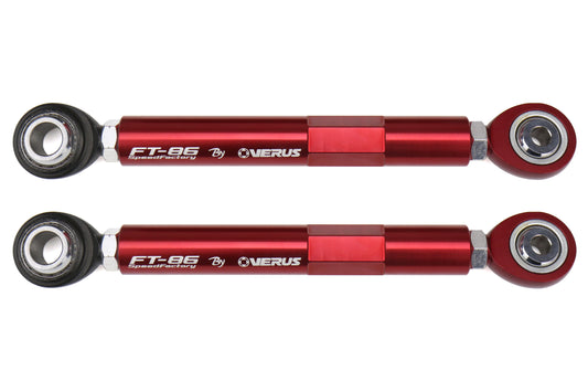 VERA0009A-RED FT-86 SpeedFactory Adjustable Toe Arms (Rear) - Red,