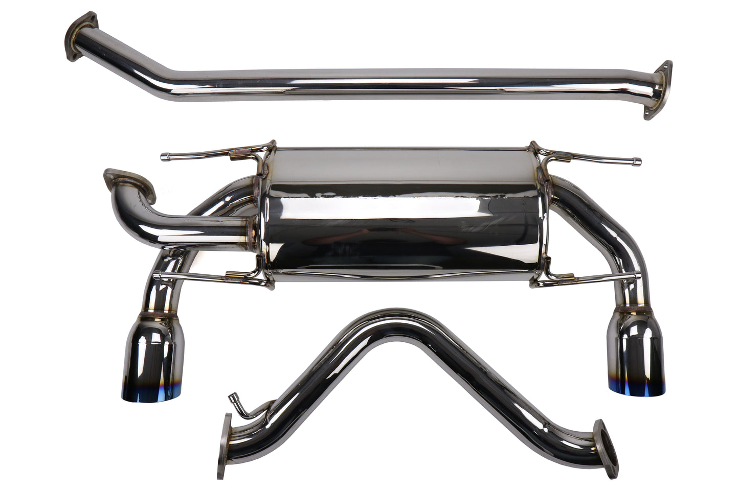 AVOS6Z12G3KD065T Avo Turboworld Stainless Steel Cat-Back Exhaust System (Non Resonated) - 2013+ FT86,