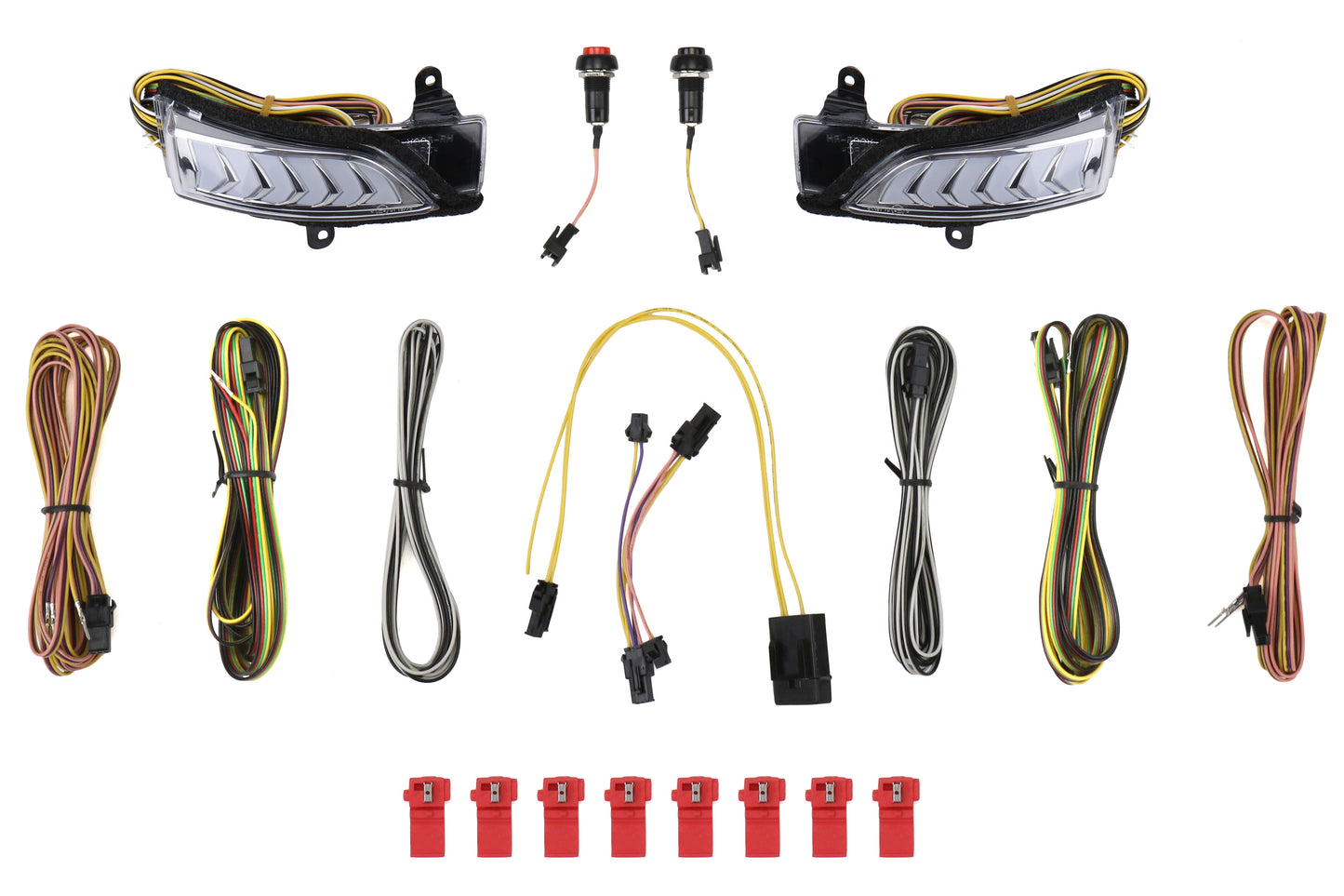 AVEAV-027-W Avest Subaru Sequential Turn Signal Mirror Light (Chrome Inner) - 2015+ WRX / 2015+ STI / 2014+ Forester / 2013+ Crosstrek,